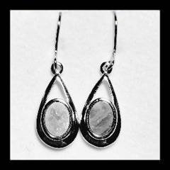 Doublet Opal Drop Earrings in Gold Plated Sterling Silver · Style 903