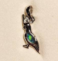 Triplet Opal Bird Pendant in Sterling Silver · Style 141