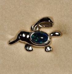 Triplet Opal Platypus Pendant in Sterling Silver · Style 142