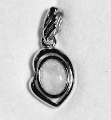 Solid Opal Oval Pendant in Sterling Silver · Style 012